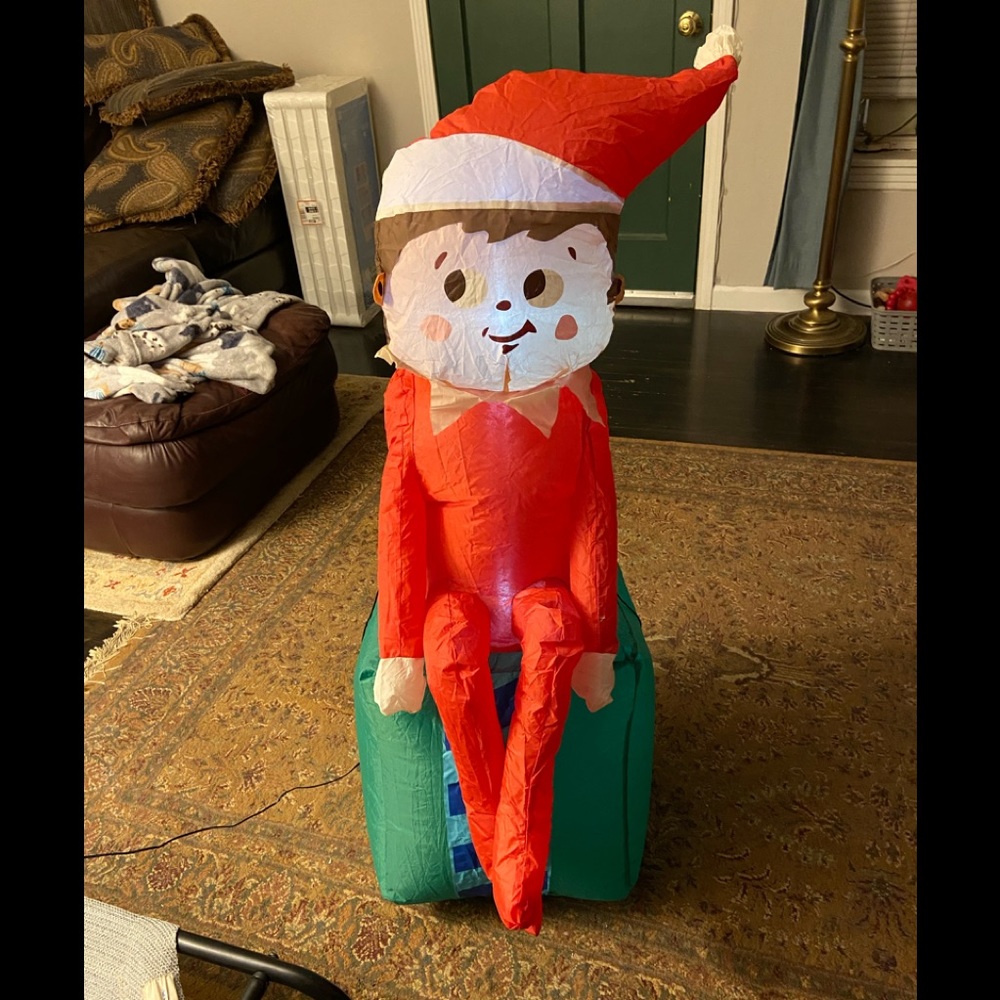 Elf on the Shelf- Christmas present blowup